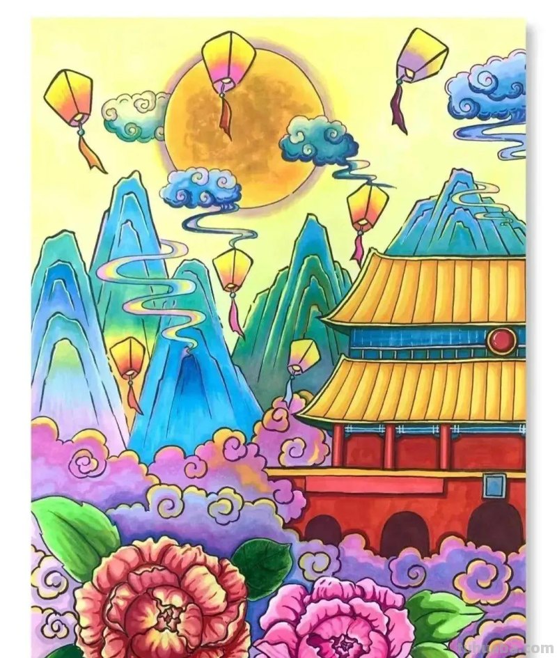 40张爱国爱党课例+航天科技主题绘画大赛素材！收藏！