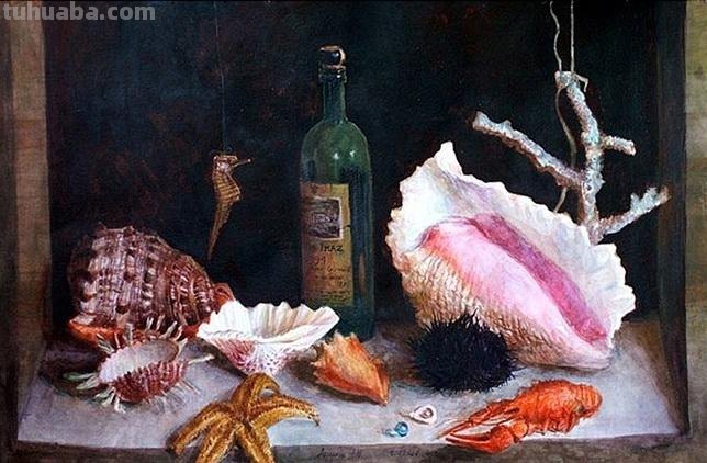 俄罗斯Lesokhina Lubov 花卉静物水彩油画欣赏