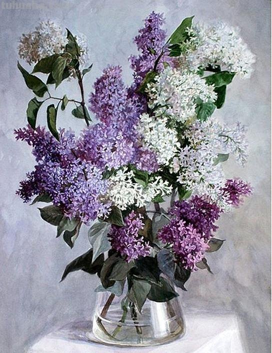 俄罗斯Lesokhina Lubov 花卉静物水彩油画欣赏