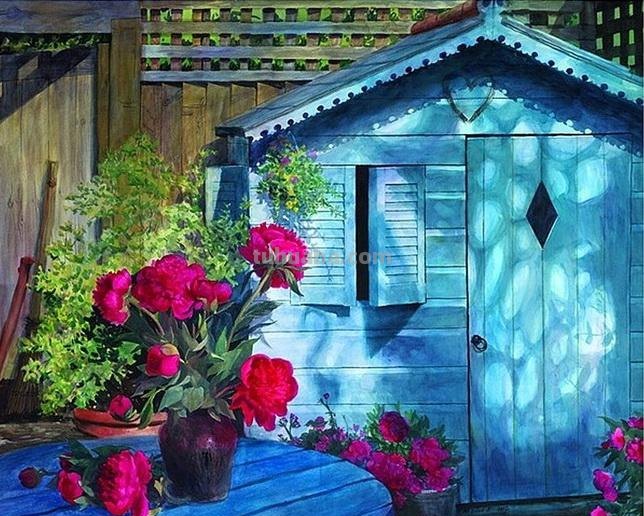 俄罗斯Lesokhina Lubov 花卉静物水彩油画欣赏