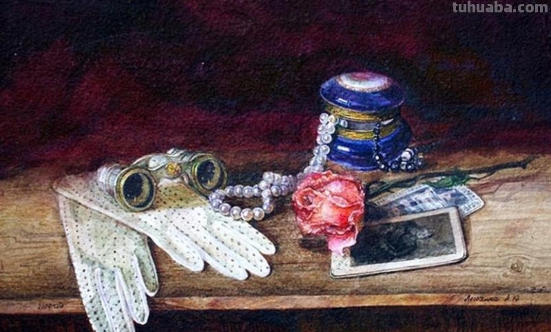 俄罗斯Lesokhina Lubov 花卉静物水彩油画欣赏