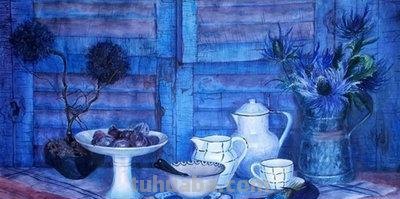 俄罗斯Lesokhina Lubov 花卉静物水彩油画欣赏