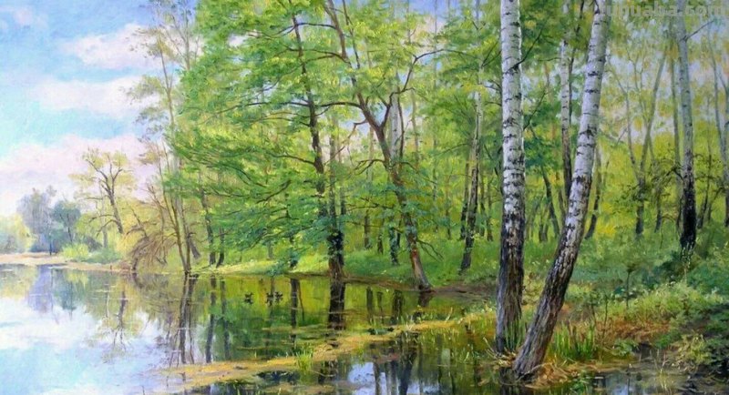 让你心情愉快的风景画-基里琴科风景油画作品欣赏