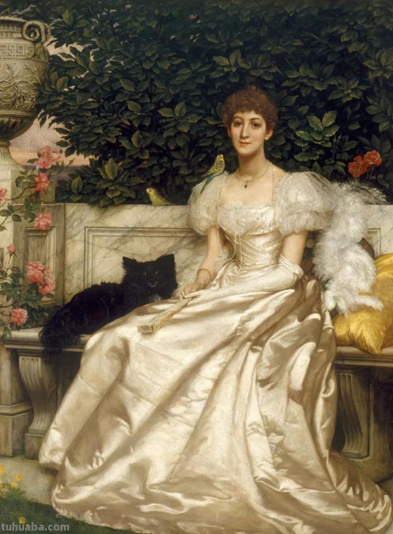 曼妙古典美人-维多利亚时代著名艺术家波因人物油画作品欣赏