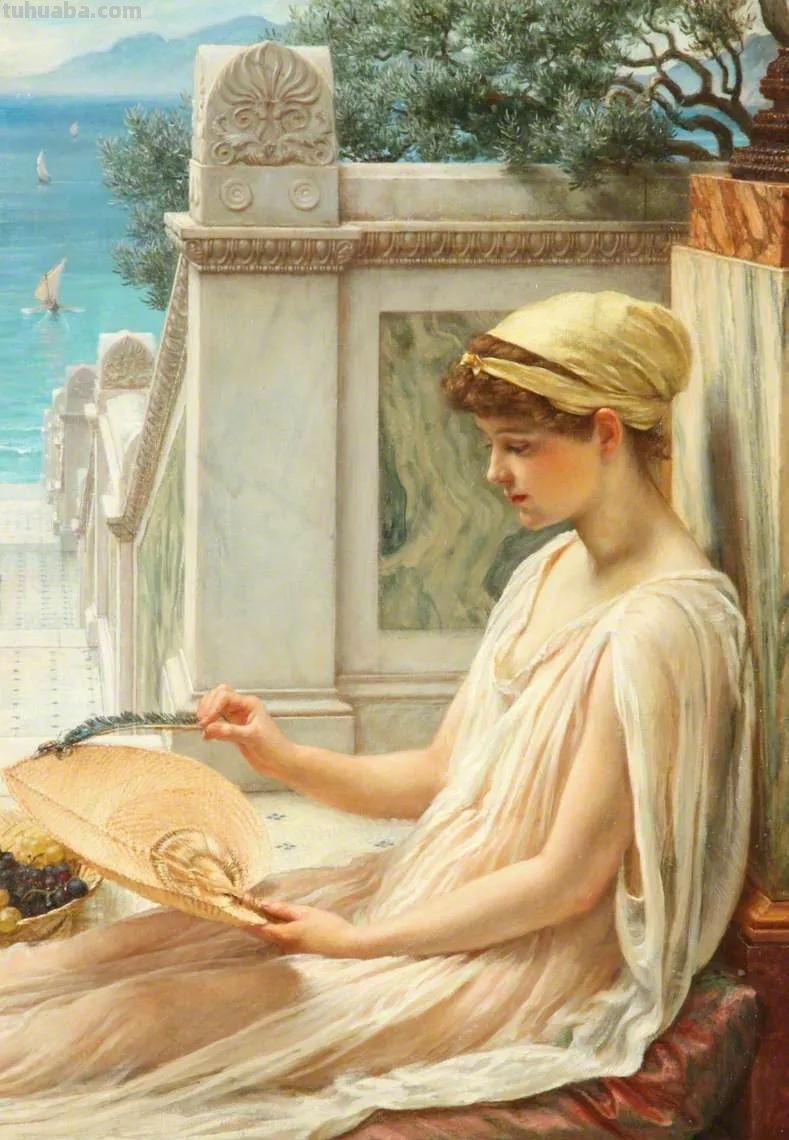 曼妙古典美人-维多利亚时代著名艺术家波因人物油画作品欣赏