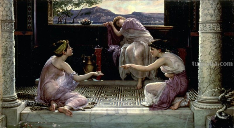 曼妙古典美人-维多利亚时代著名艺术家波因人物油画作品欣赏