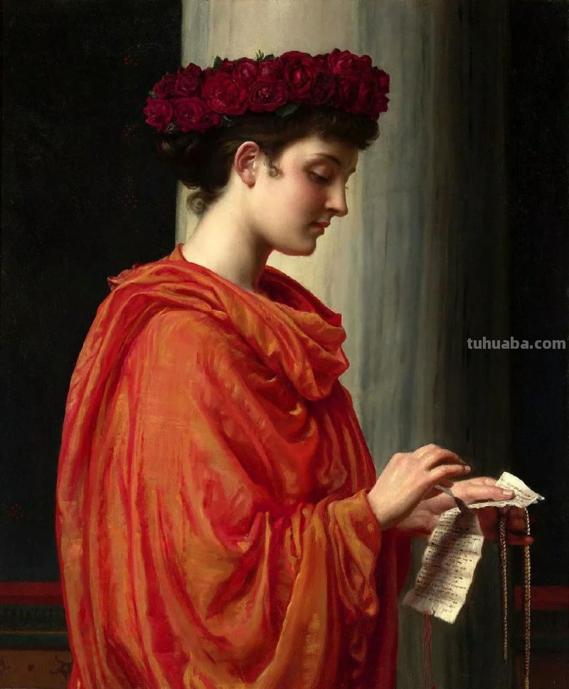 曼妙古典美人-维多利亚时代著名艺术家波因人物油画作品欣赏