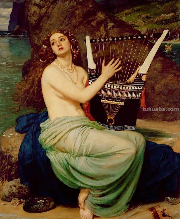 曼妙古典美人-维多利亚时代著名艺术家波因人物油画作品欣赏