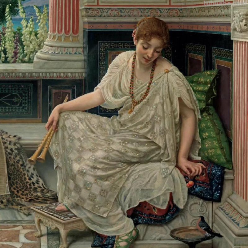 曼妙古典美人-维多利亚时代著名艺术家波因人物油画作品欣赏