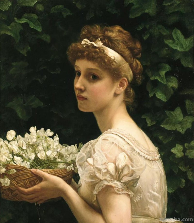曼妙古典美人-维多利亚时代著名艺术家波因人物油画作品欣赏