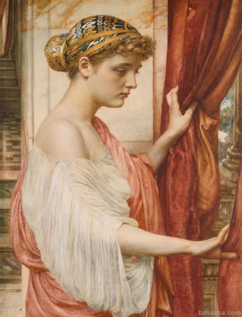 曼妙古典美人-维多利亚时代著名艺术家波因人物油画作品欣赏