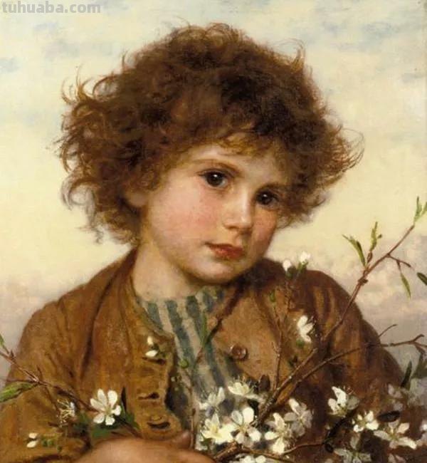 曼妙古典美人-维多利亚时代著名艺术家波因人物油画作品欣赏