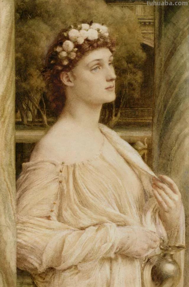 曼妙古典美人-维多利亚时代著名艺术家波因人物油画作品欣赏
