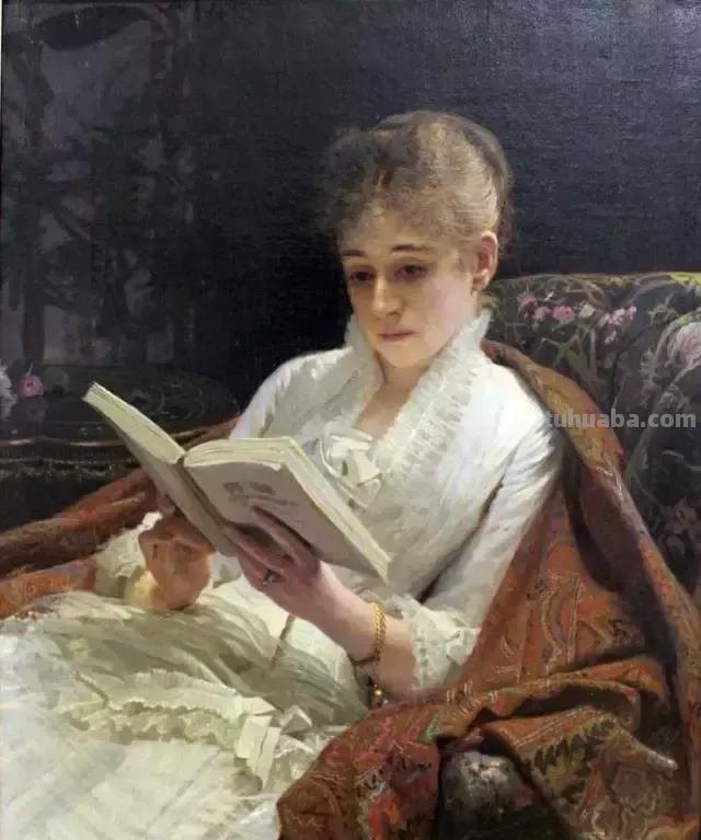 曼妙古典美人-维多利亚时代著名艺术家波因人物油画作品欣赏