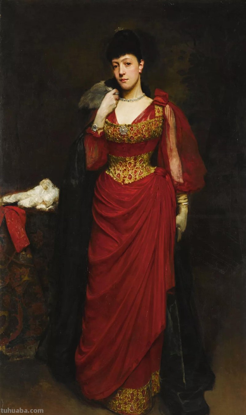 曼妙古典美人-维多利亚时代著名艺术家波因人物油画作品欣赏