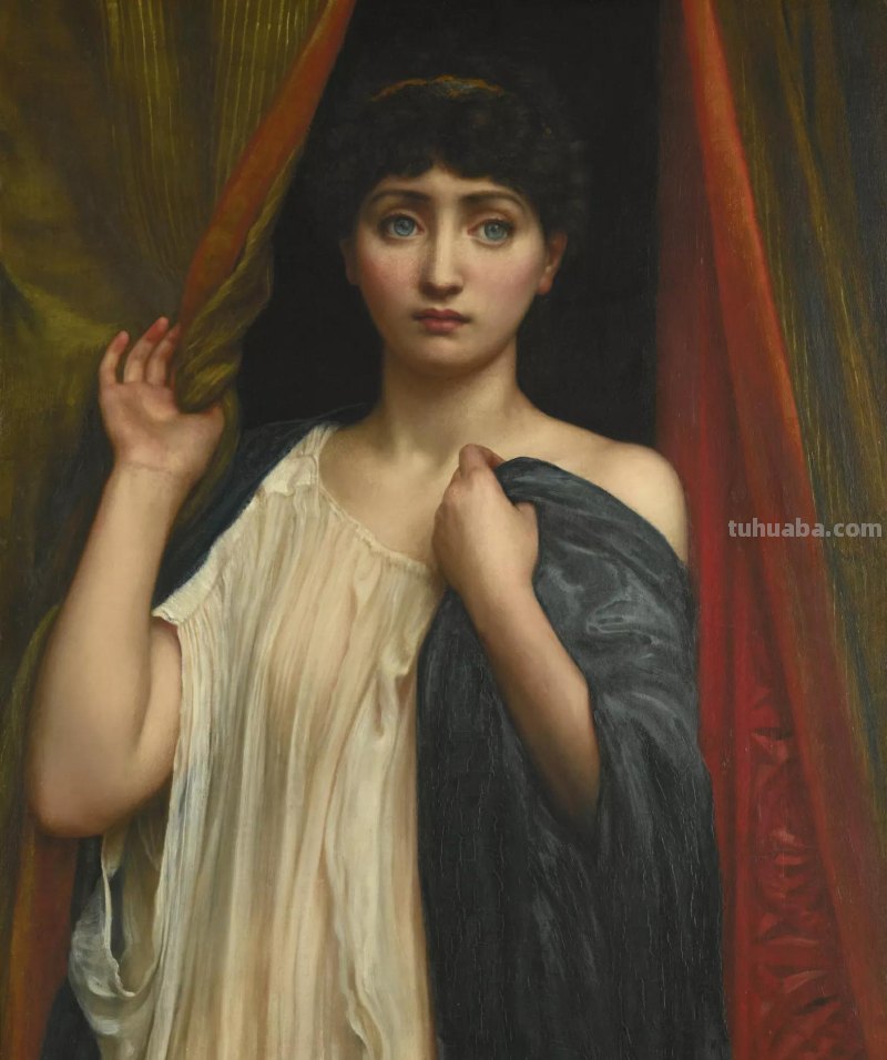 曼妙古典美人-维多利亚时代著名艺术家波因人物油画作品欣赏