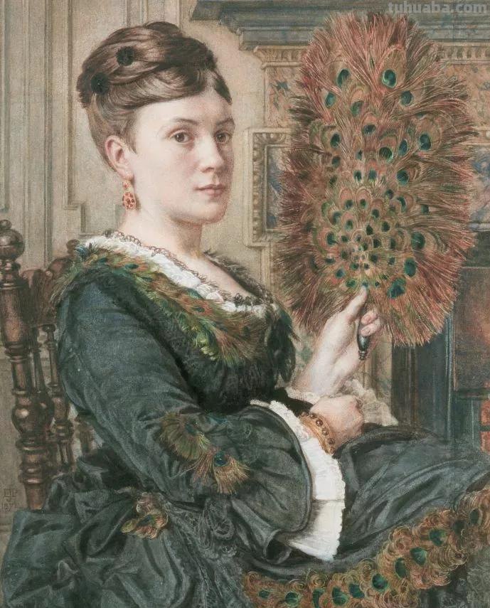 曼妙古典美人-维多利亚时代著名艺术家波因人物油画作品欣赏