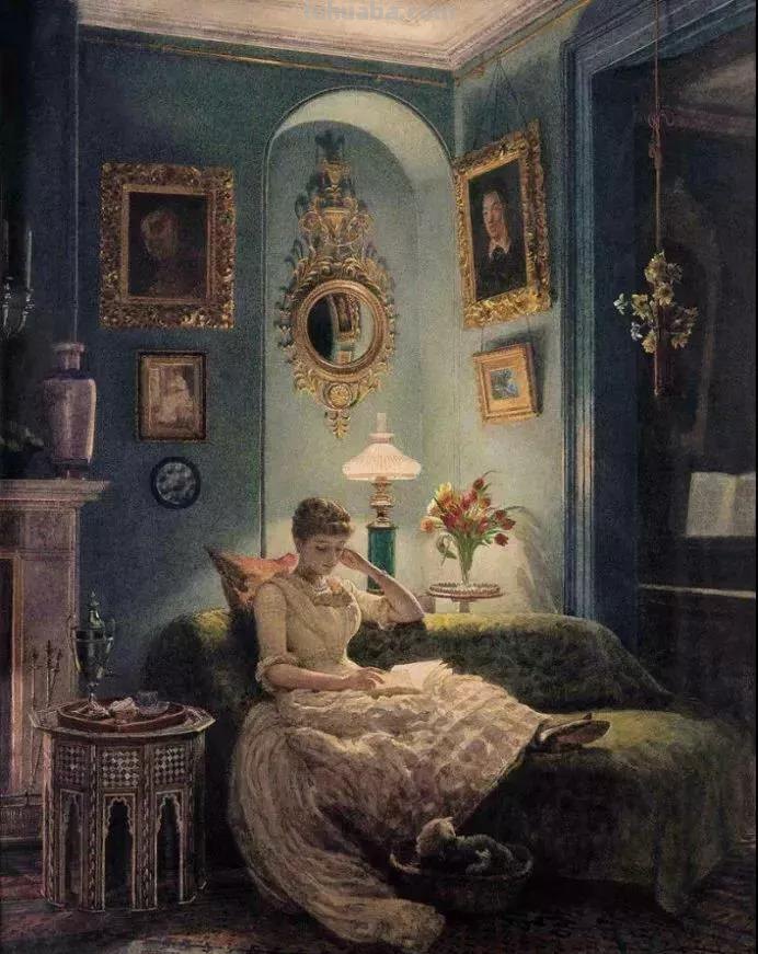 曼妙古典美人-维多利亚时代著名艺术家波因人物油画作品欣赏