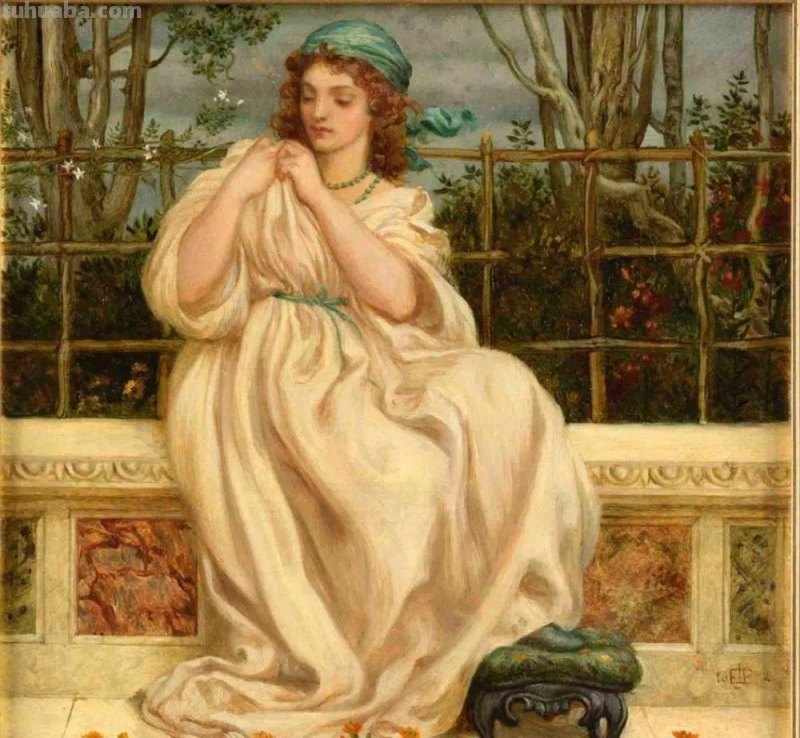 曼妙古典美人-维多利亚时代著名艺术家波因人物油画作品欣赏