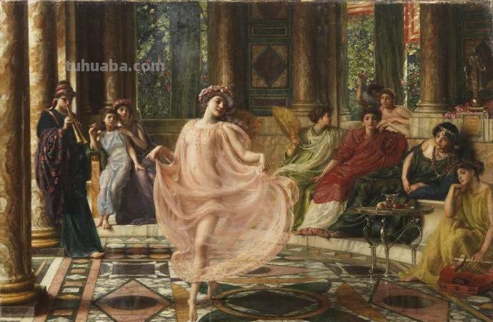 曼妙古典美人-维多利亚时代著名艺术家波因人物油画作品欣赏