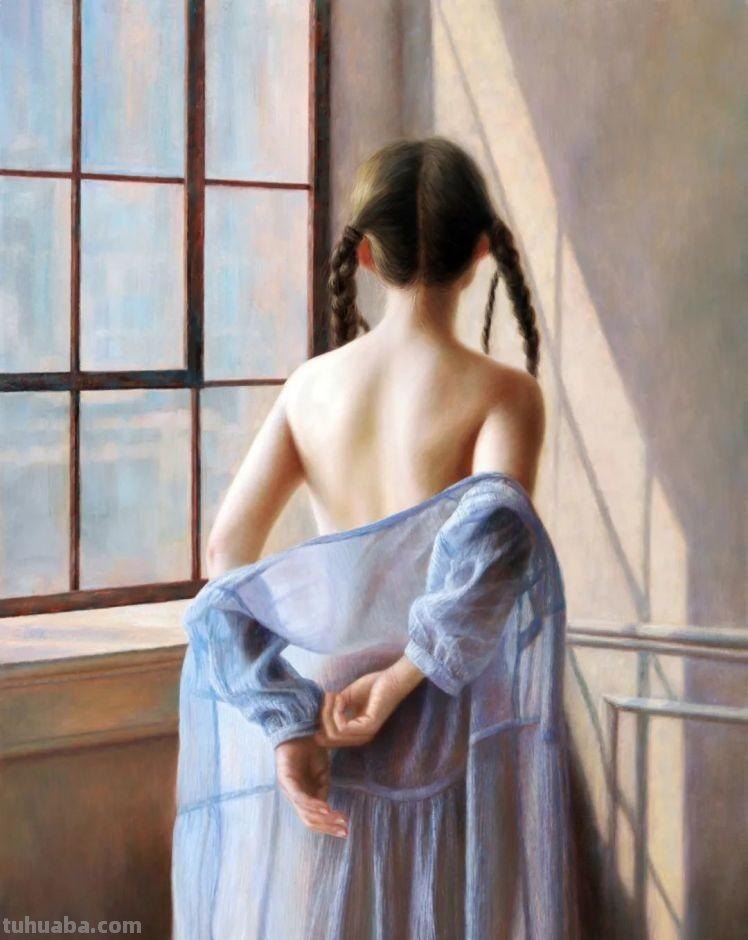 广西画家李华琪写实人物油画作品欣赏