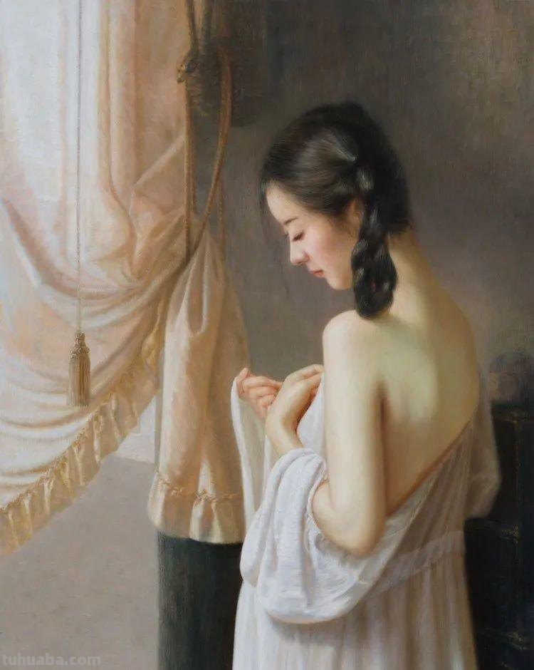 广西画家李华琪写实人物油画作品欣赏