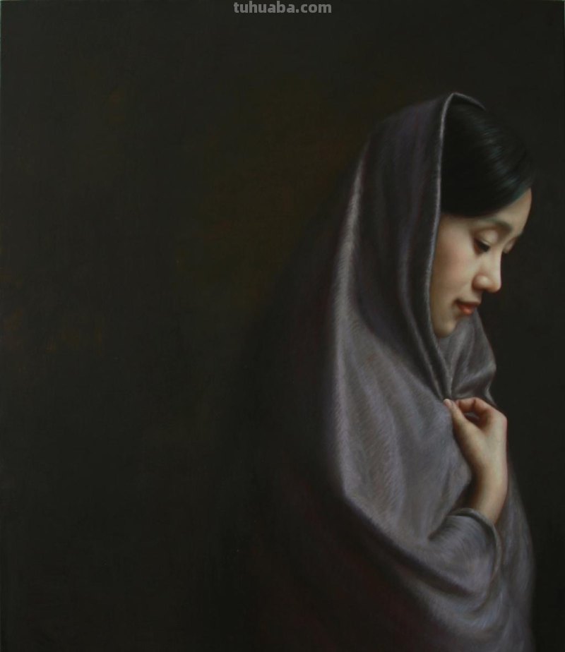 广西画家李华琪写实人物油画作品欣赏