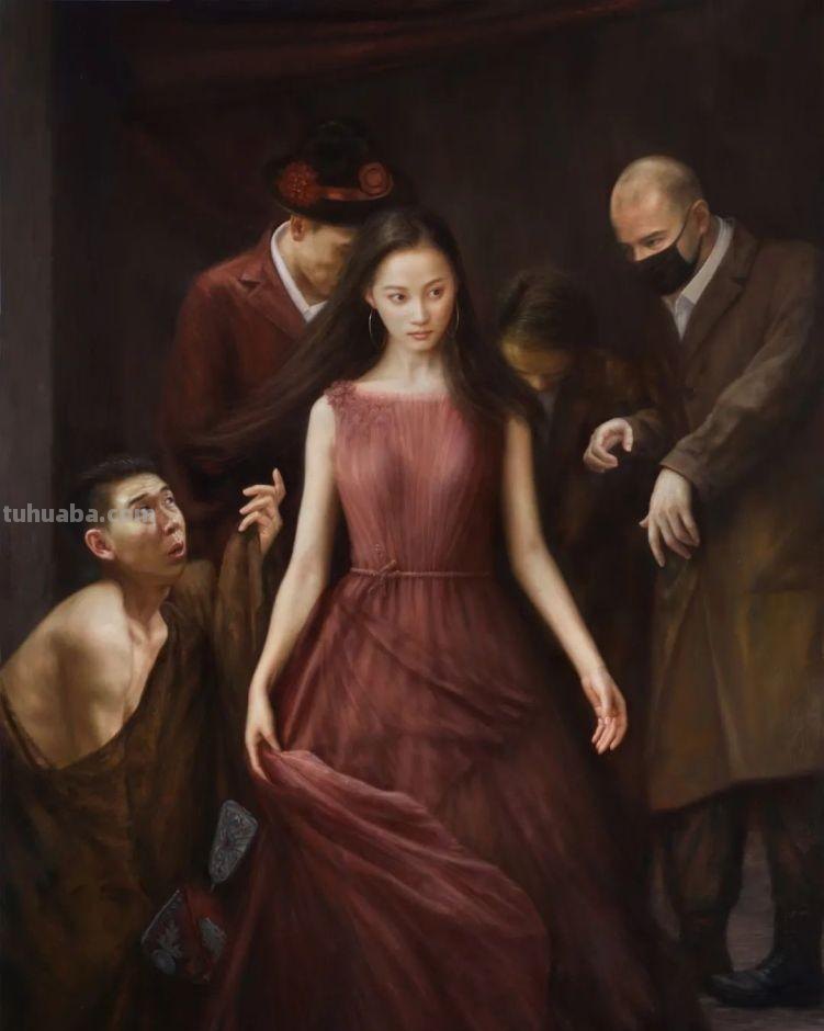 广西画家李华琪写实人物油画作品欣赏