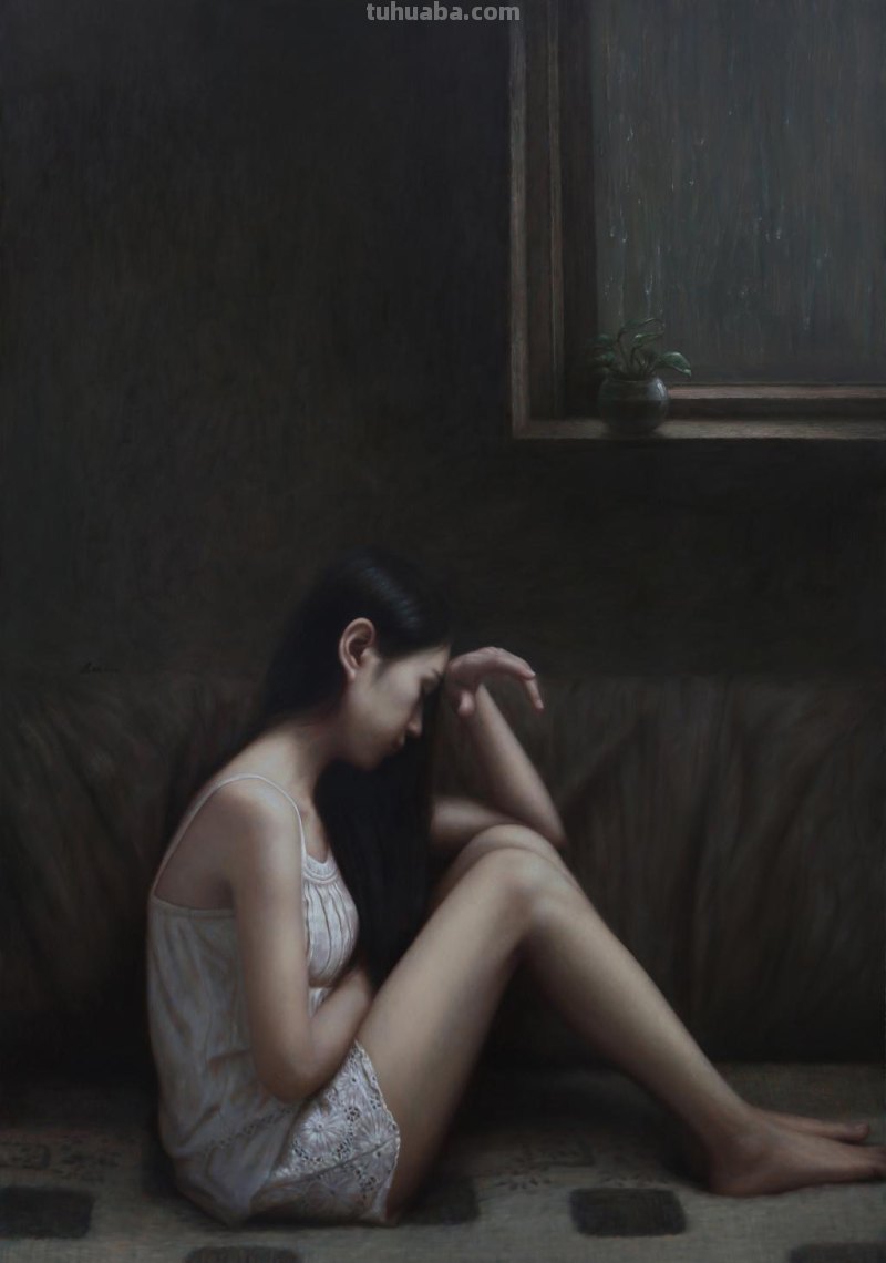 广西画家李华琪写实人物油画作品欣赏