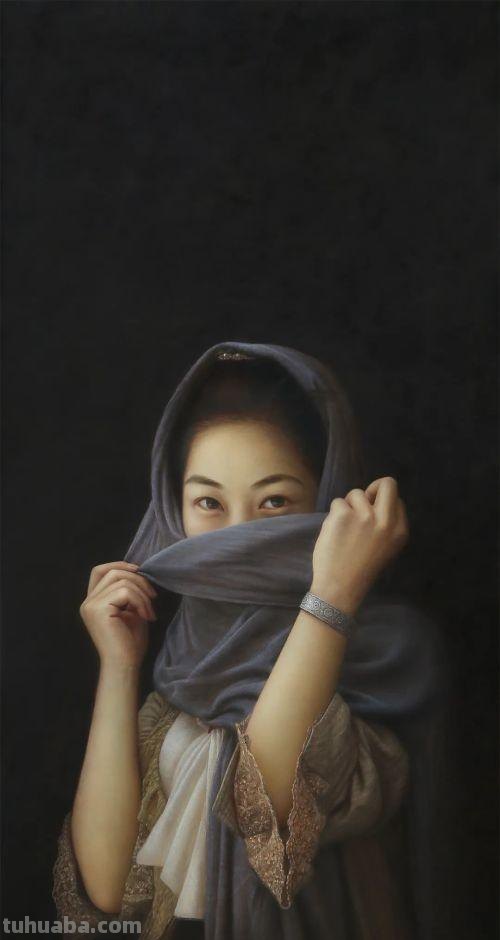 广西画家李华琪写实人物油画作品欣赏