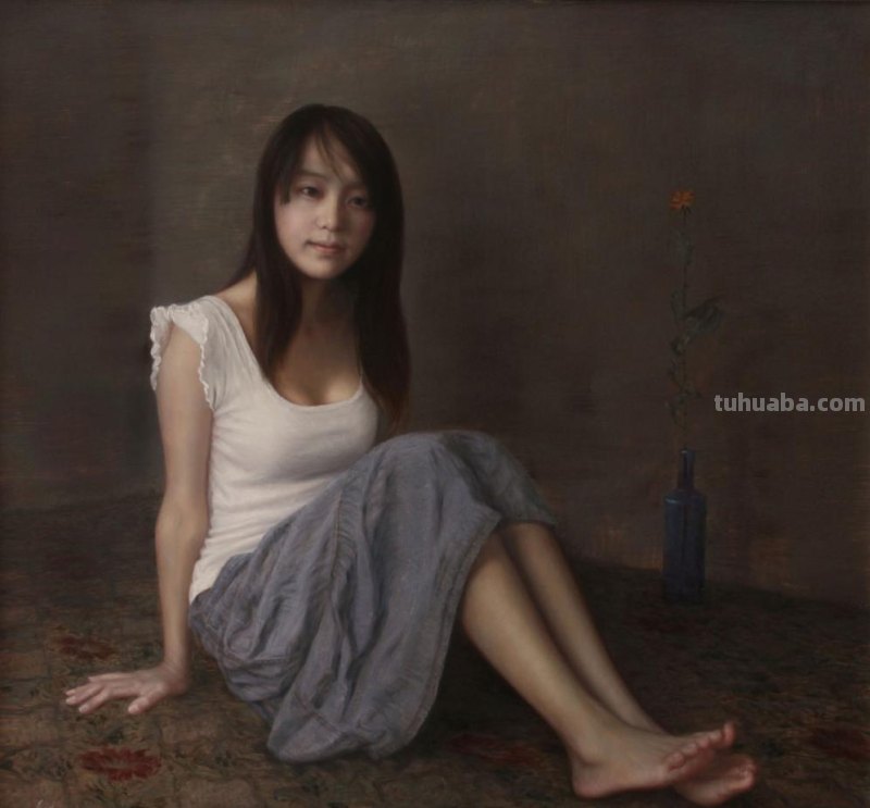 广西画家李华琪写实人物油画作品欣赏