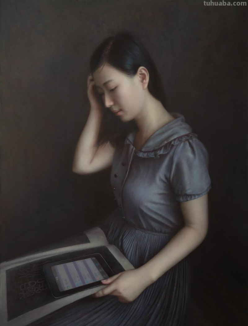 广西画家李华琪写实人物油画作品欣赏