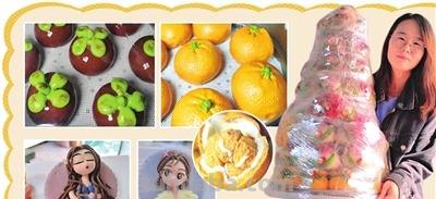 她做的“水果馒头”剥皮有果瓣！青岛90后宝妈制作“水果馒头”视频网上走红