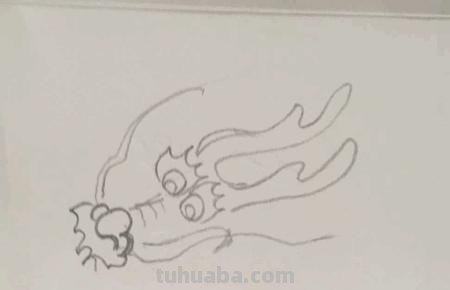龙的头怎么画简笔画（龙的头怎么画简笔画图片）