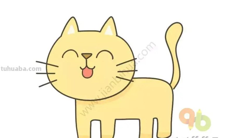 零基础学画迅速画出20种可爱的卡通小猫，简直萌翻了！