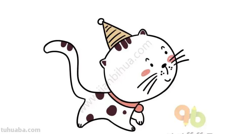 零基础学画迅速画出20种可爱的卡通小猫，简直萌翻了！