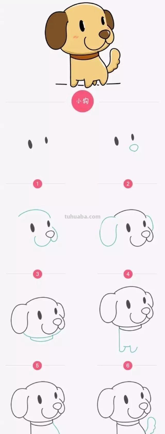 17款萌萌的卡通简笔画来了哦，画起来吧