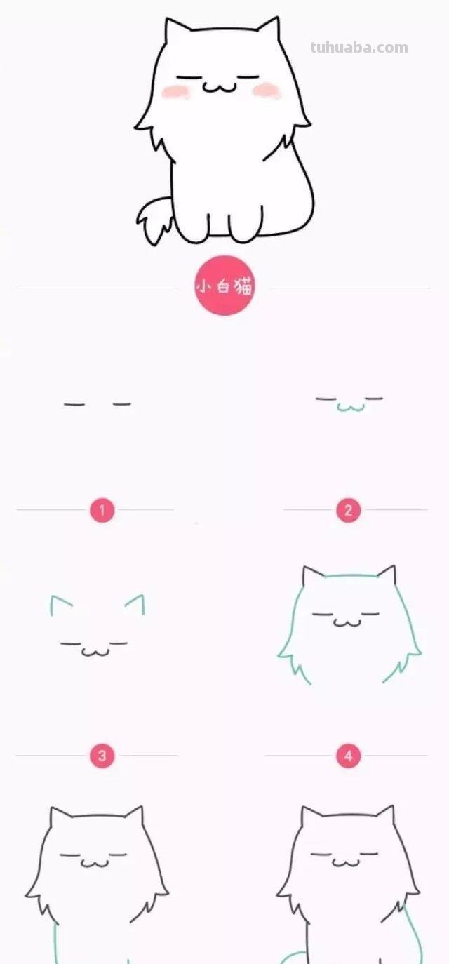 17款萌萌的卡通简笔画来了哦，画起来吧