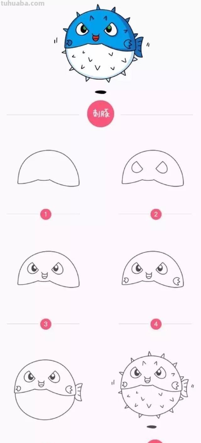17款萌萌的卡通简笔画来了哦，画起来吧