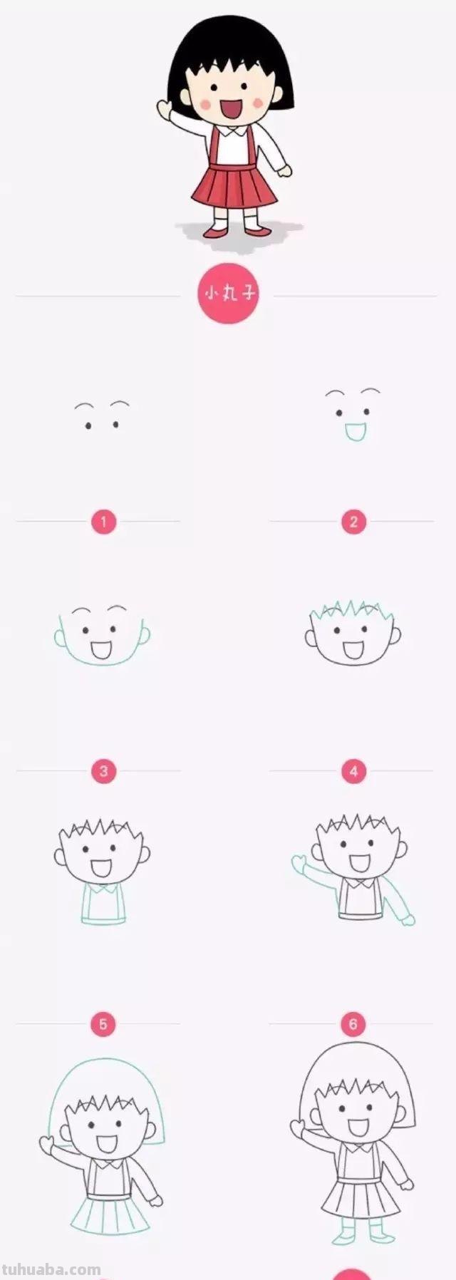 17款萌萌的卡通简笔画来了哦，画起来吧