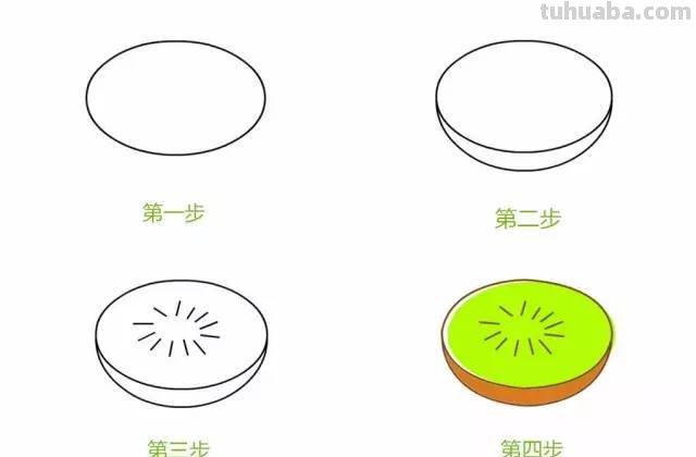16种水果简笔画，4-6岁孩子很喜欢，妈妈们抓紧学习