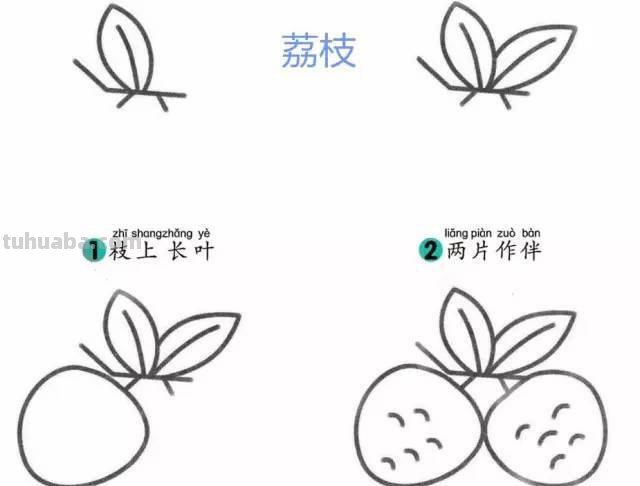 16种水果简笔画，4-6岁孩子很喜欢，妈妈们抓紧学习