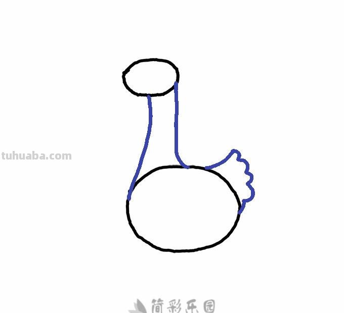 鹅简笔画分步图解及视频教程，轻松变身绘画达人