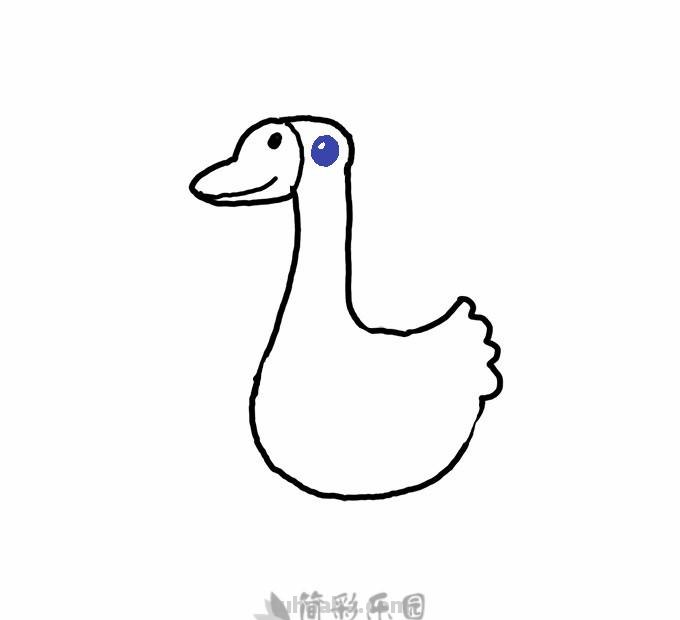 鹅简笔画分步图解及视频教程，轻松变身绘画达人