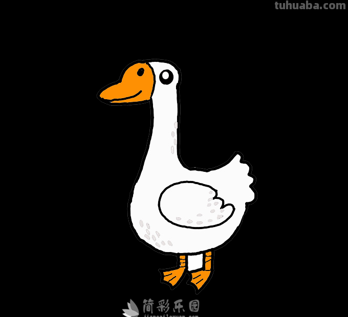 鹅简笔画分步图解及视频教程，轻松变身绘画达人