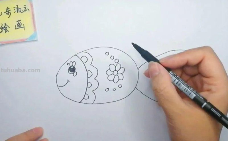 儿童简笔画教程：小鱼，简单易学的绘画步骤