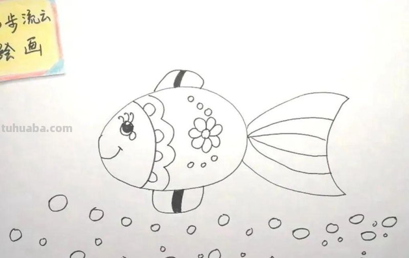 儿童简笔画教程：小鱼，简单易学的绘画步骤