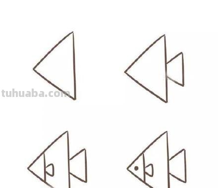 简单又好看，各种各样的鱼简笔画大全，手帐哄娃必备哦！