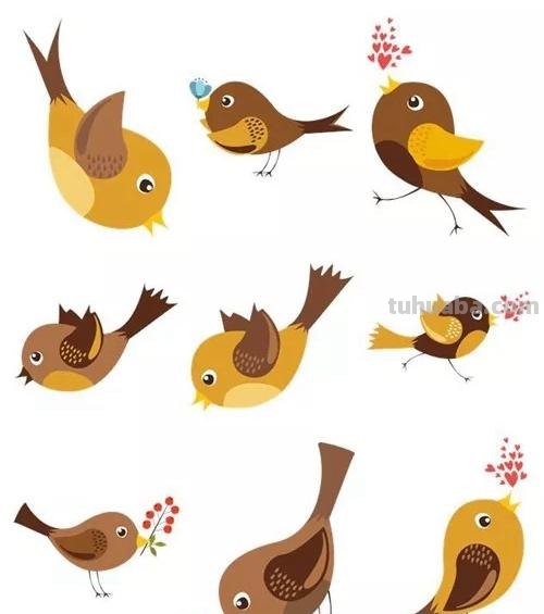 「合集!」小鸟有几种画法?来收下这50只可爱的卡通手绘鸟儿! 「合集!」小鸟有几种画法?来收下这50只可爱的卡通手绘鸟儿!