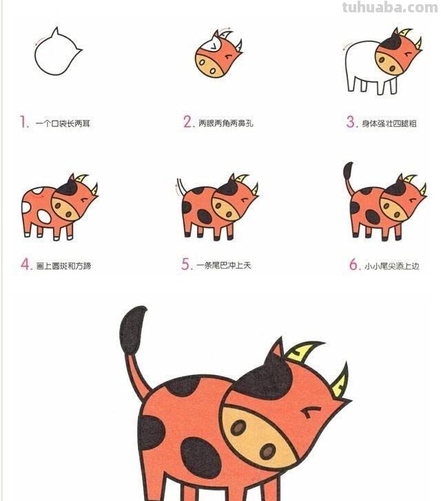 6步就能学会画各种小动物简笔画，这么简单，你不来学学画吗？